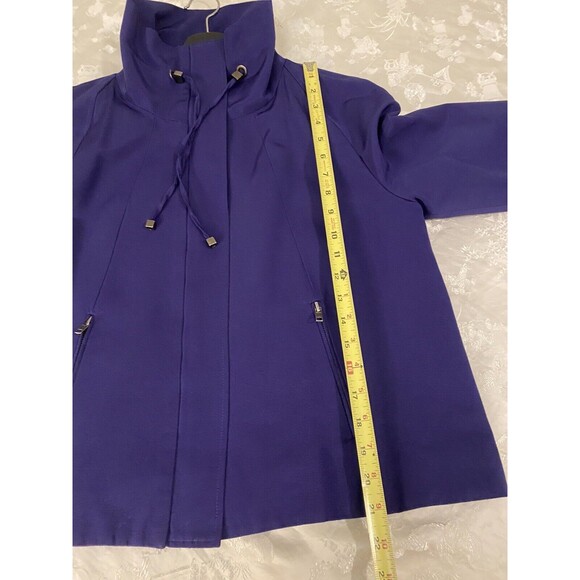 Chico's Jacket 1 (M-8) Purple Full Zip Lightweight Coat, Colorful, Coastal - Picture 8 of 9